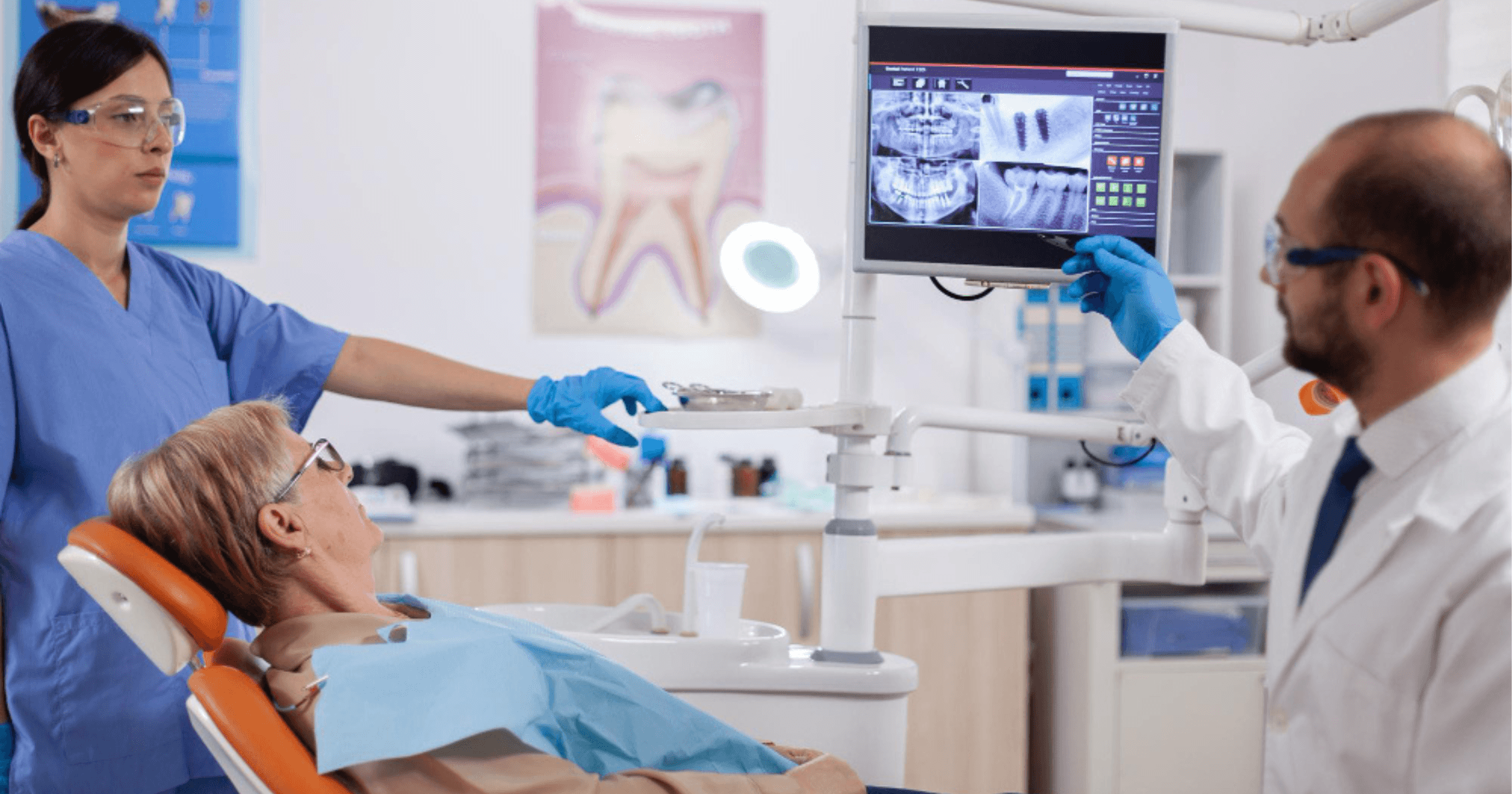 Patient consultation for dental implants in Campbelltown