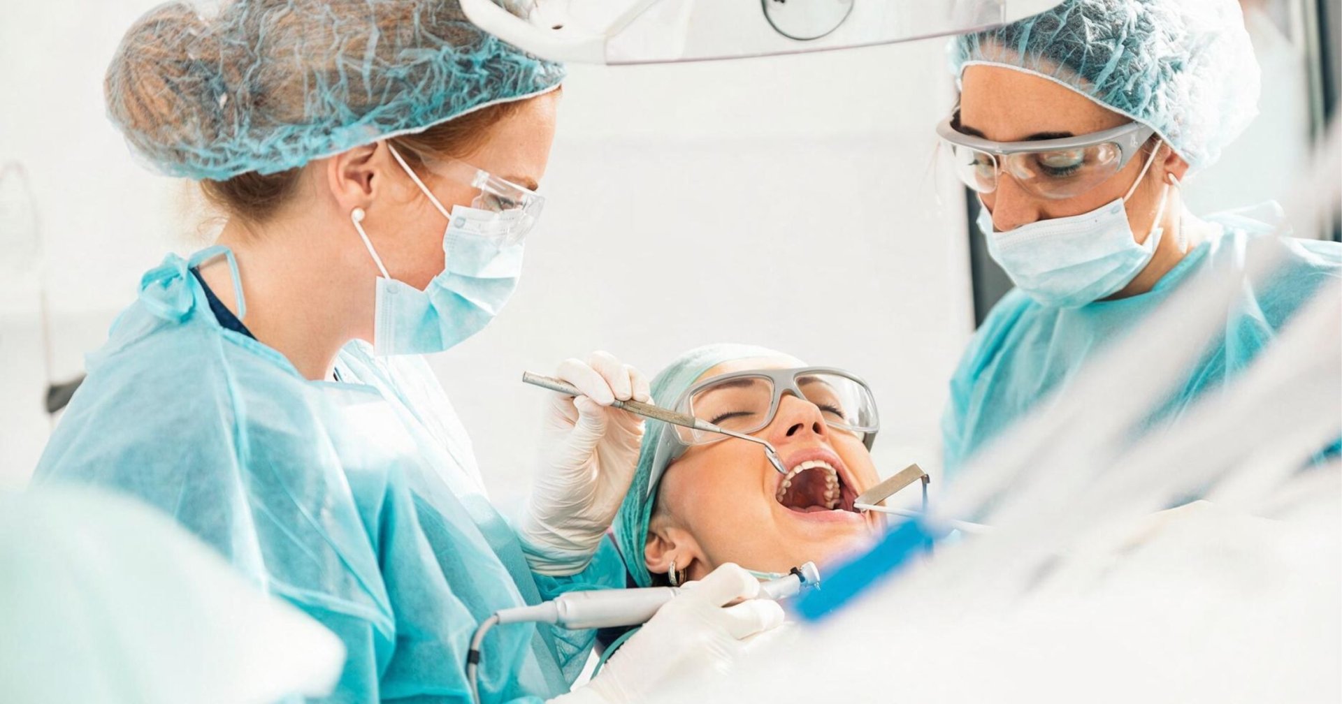 Dental scaling and polishing during a check-up and clean in Campbelltown